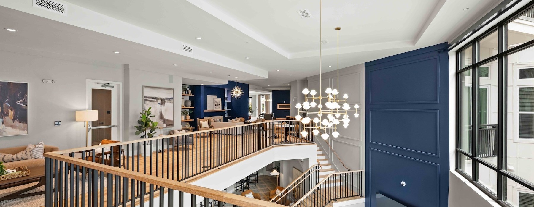 upper level of clubhouse