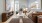 living room with high window